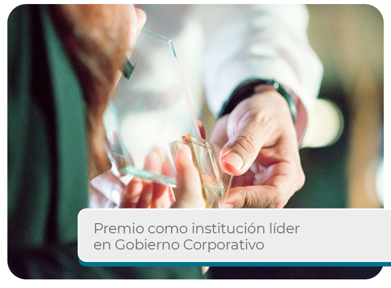 Premio como Instituci�n L�der en Gobierno Corporativo  Mini