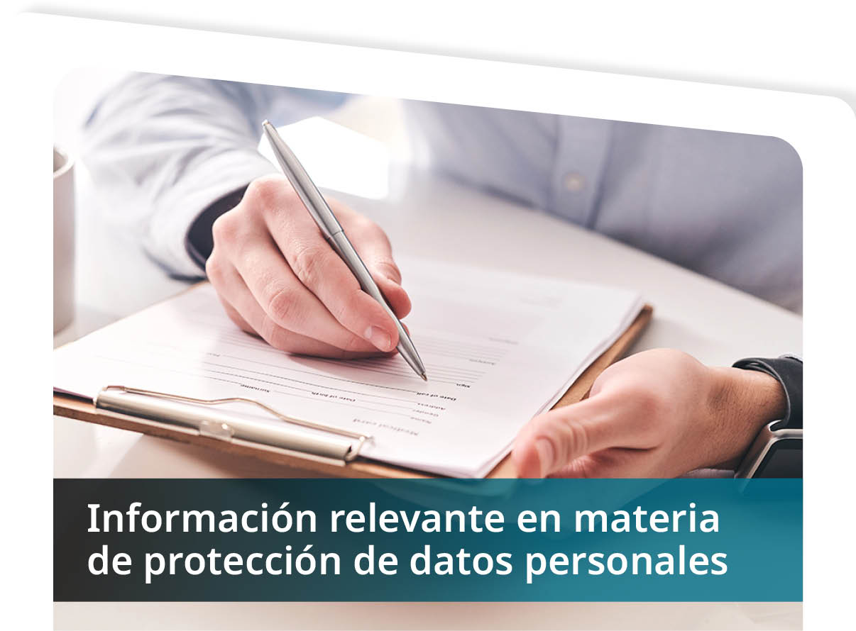 Informaci�n Relevante en Materia de Protecci�n de Datos Personales Mini